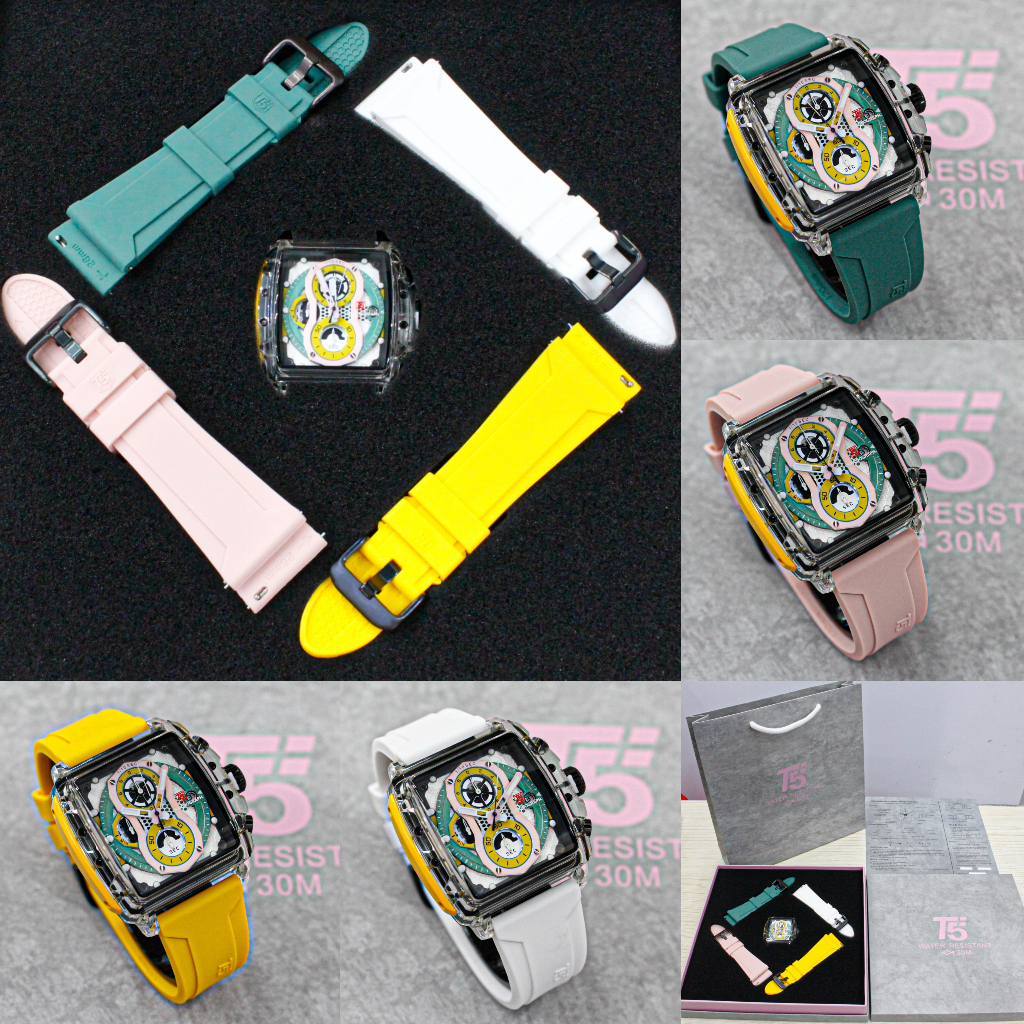 TimelessCorp - Jam Tangan Pria T5 H 4032G Special Edition Gift Set Original FullSet