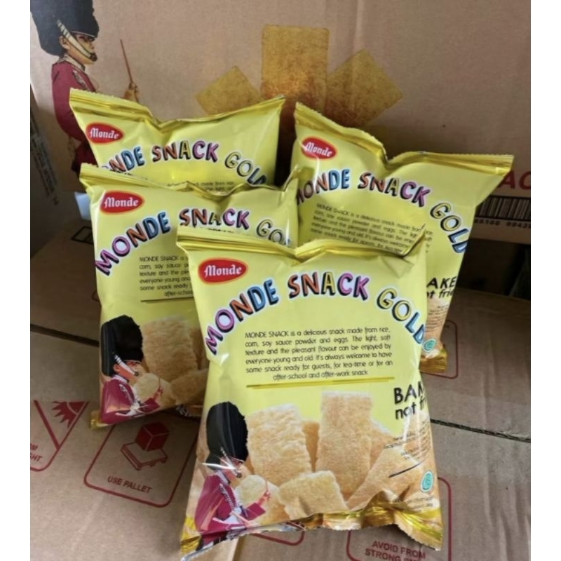

Monde Snack Gold 30gr 1 dus isi 45pcs