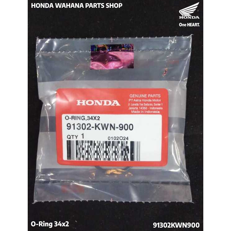 O-Ring 34X2 PCX 150 CBU K36J PCX 150 K97 91302KWN900