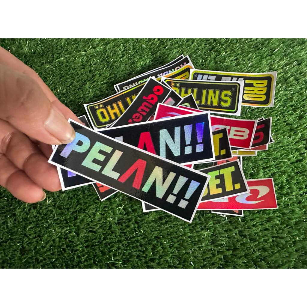 STIKER PELAN/STICKER MOTOR RACING HELM/HARGA MURAHDESAIN TERBARU HOLOGRAM