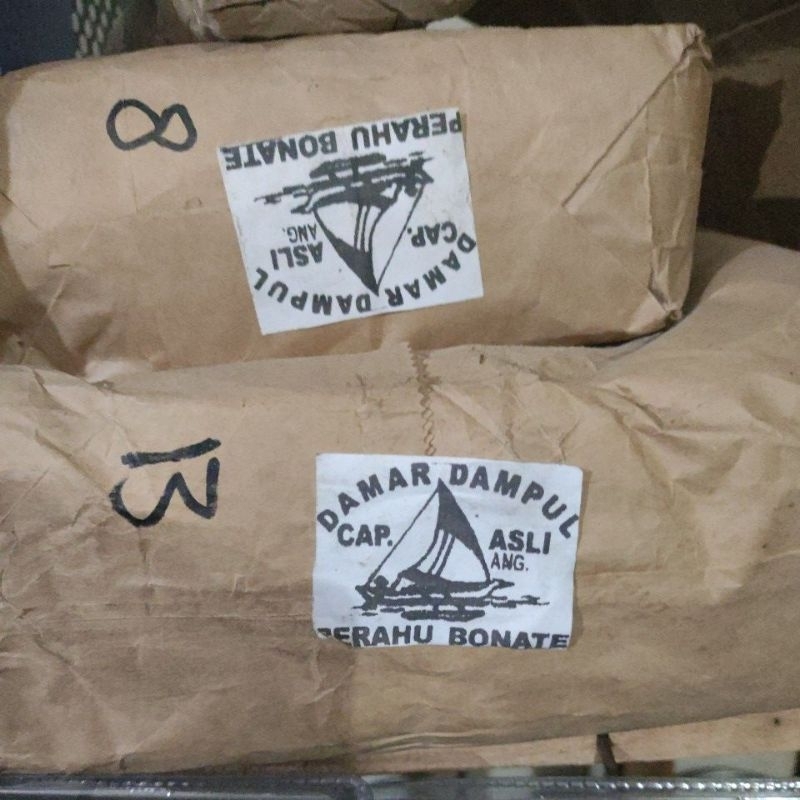 Dampul Damar asli serbuk cap perahu bonate