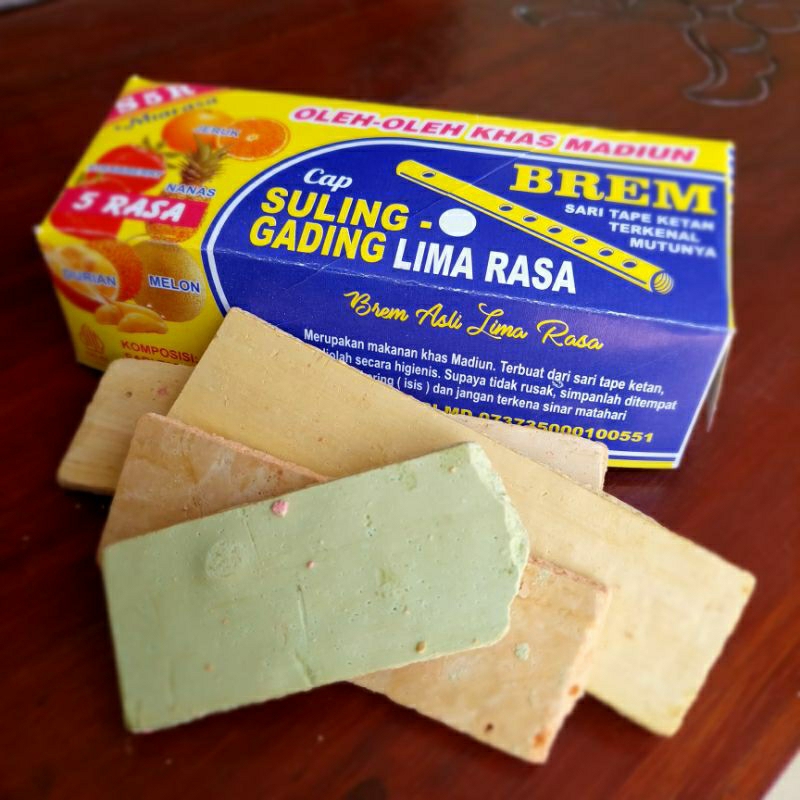 

Brem suling Gading 5 Rasa enak manis oleh oleh khas kediri