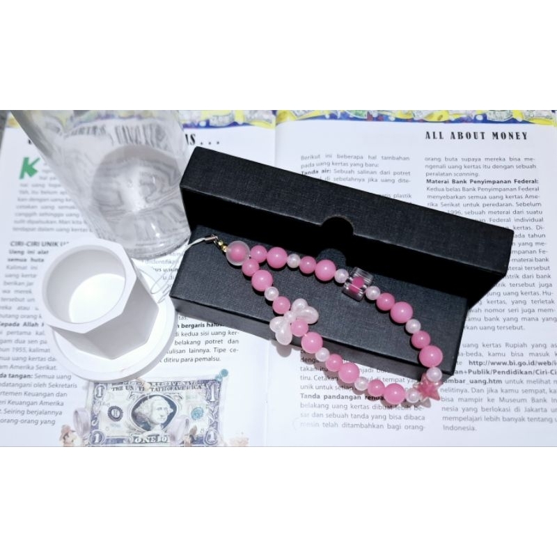 Gantungan handphone warna Pink, Salem