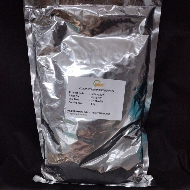 

Milkas Strawberry Powder 500 gram dan 1 Kg - Bubuk Minuman Rasa Strawberry Susu