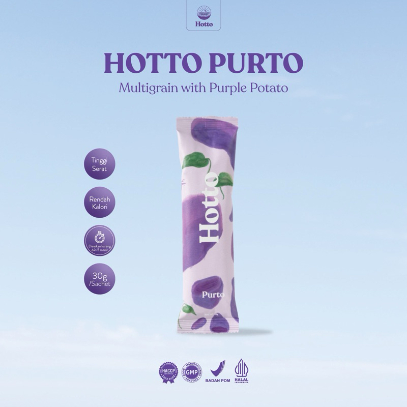 

1 Sachet Hotto Purto Multigrain with UBI UNGU Diet Sehat Original