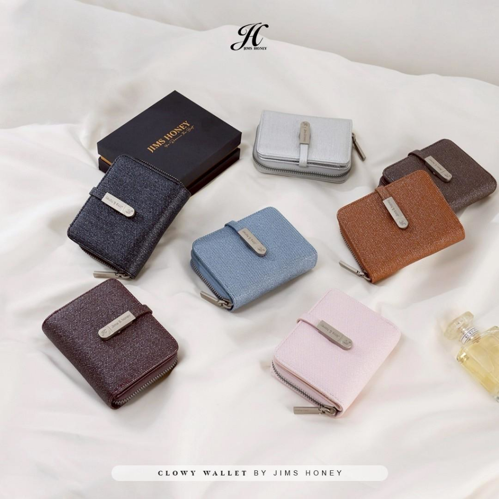 JIMS HONEY CLOWY WALLET Dompet Kecil Lipat Kartu Wanita Cewek Fashion Jimshoney Casual Terbaru