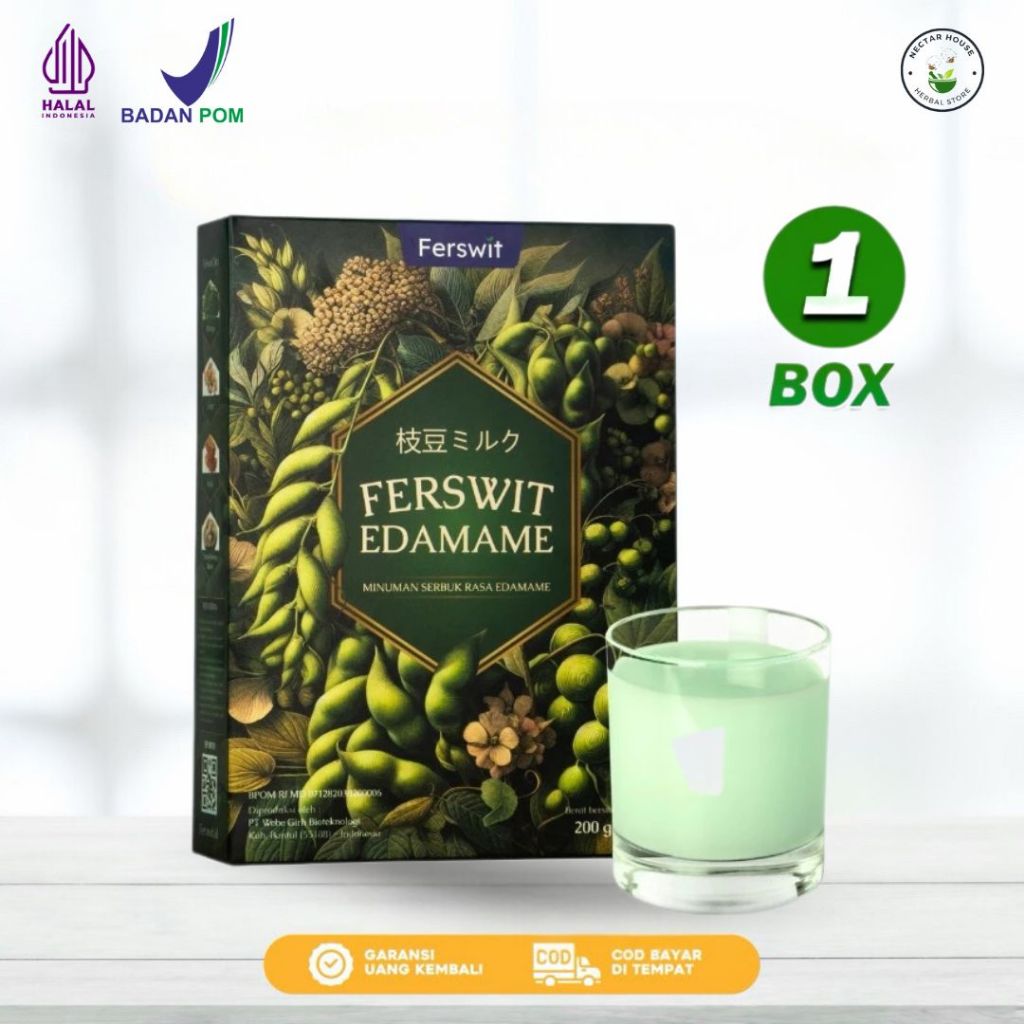

Ferswit Susu Edamame Jepang Untuk Kolesterol, Asam Urat, Nyeri Sendi & Tulang / Ferswit Susu Edamame