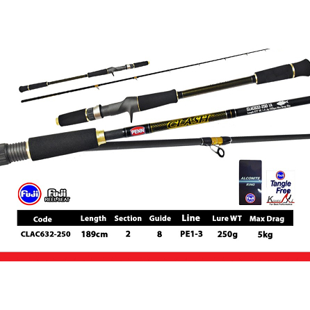 Penn Fishing Rod Clash Jiggging Overhead