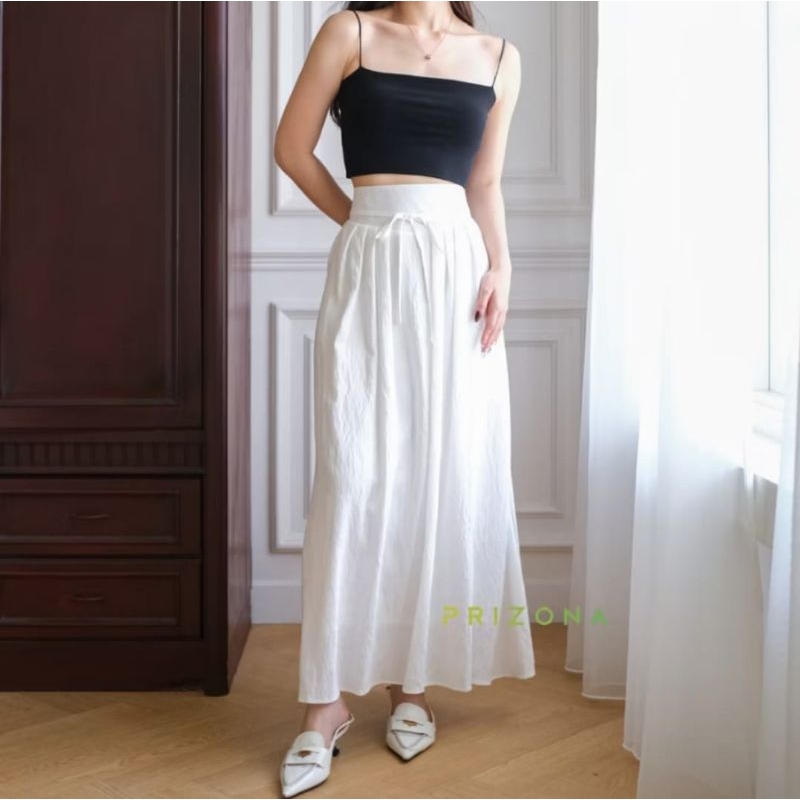 ROK WANITA PANJANG PUTIH