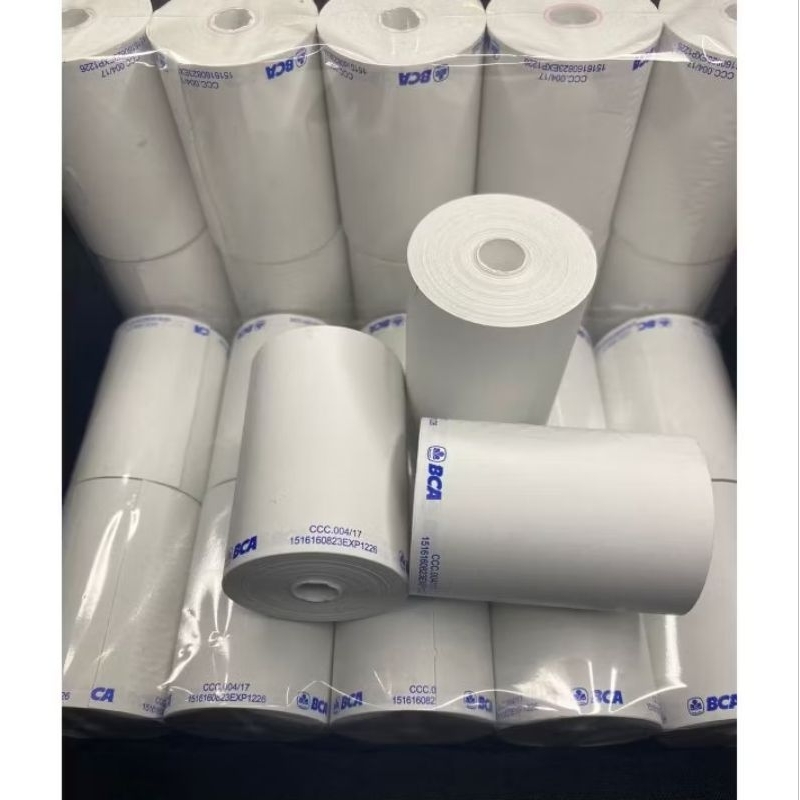KERTAS THERMAL EDC BCA 57/58X40mm ISI 10 ROLL Kertas Setruk BCA / Termal printer Bluetooth