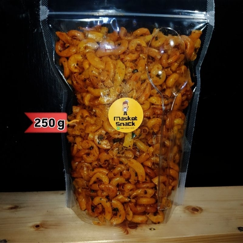 

Makaroni kering 250g dan 125g, Pedas daun jeruk Chili oil