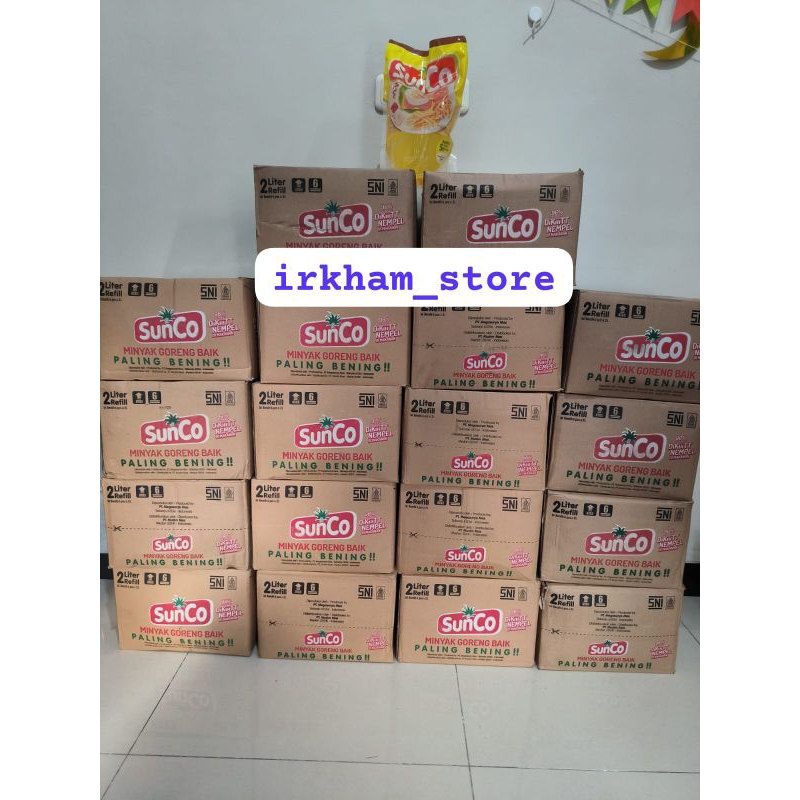

Minyak Goreng Sunco 1 Karton (2 Liter x 6 Pouch)