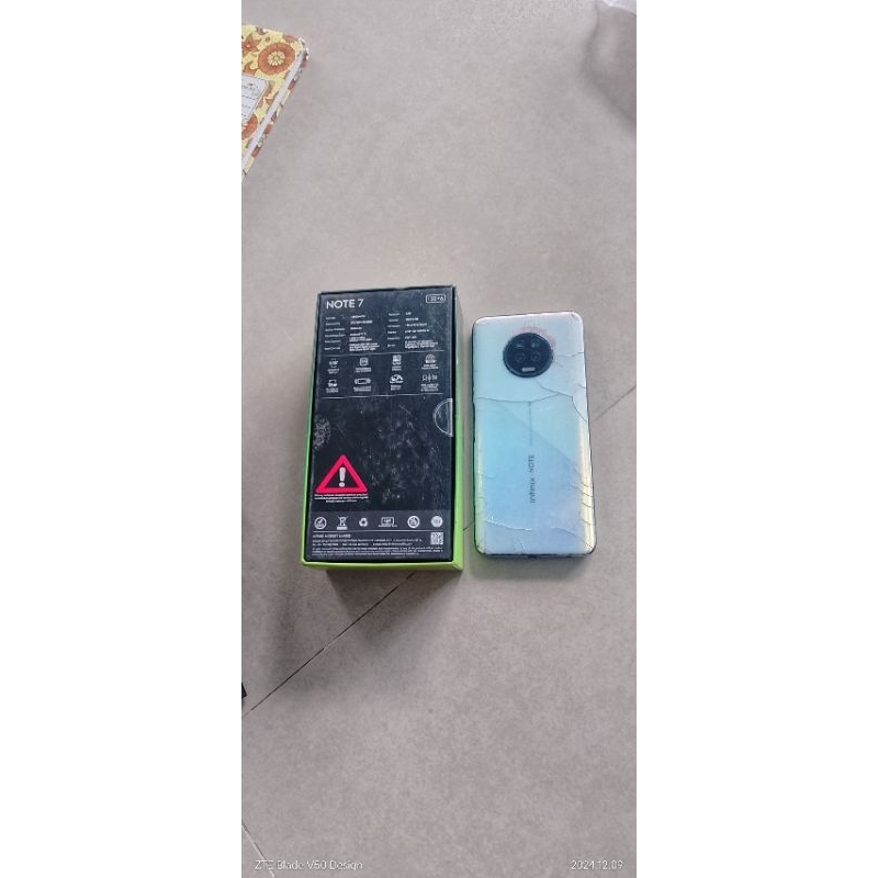 mesin hp android note tujuh Infinix 6gb 128gb second fungsi normal