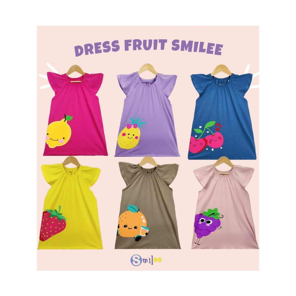 Little Missy - Dress Anak Prempuan Motif Lucu - Dress Fruit  - Smilee SM28