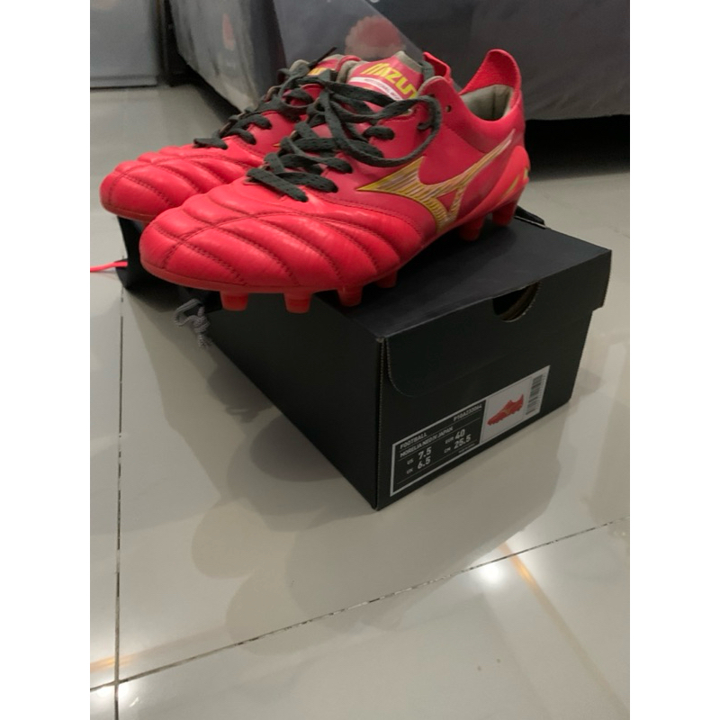 SEPATU SEPAK BOLA MIZUNO MORELIA NEO IV MADE IN JAPAN RED