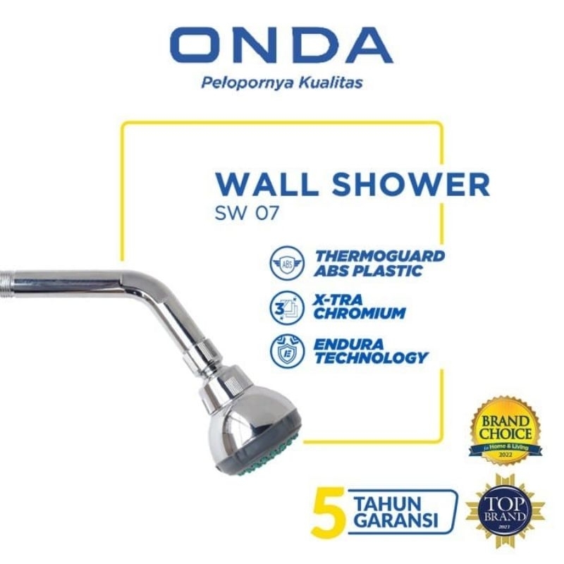 Wall Shower ONDA SW07 tanam tembok shower mandi SW07