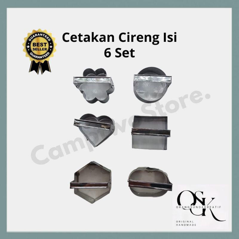 Cetakan Cireng Karakter Set 6 Pcs - Kitchenware - Cetakan cireng isi karakter - cetakan cireng isi -