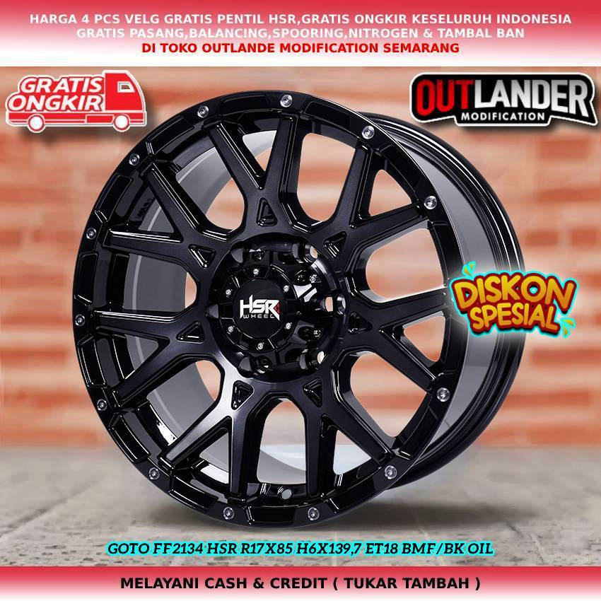 velg offroad ring 17 lubang baut 6 pajero fortuner Terrano blazer dll hsr goto gratis ongkir