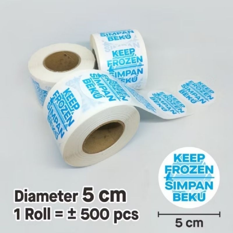 

Stiker Label Makanan Frozen Food Simpan Beku 5 cm ( 1 roll )