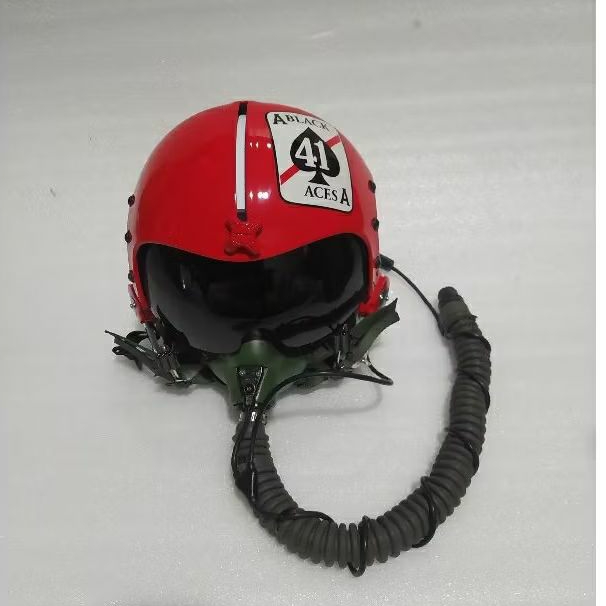 HELM PILOT HGU-33 BLACK ACES DAN MASKER MBU-12P REPLIKA/HELM MOTOR HALF FACE/HELM ANTIK