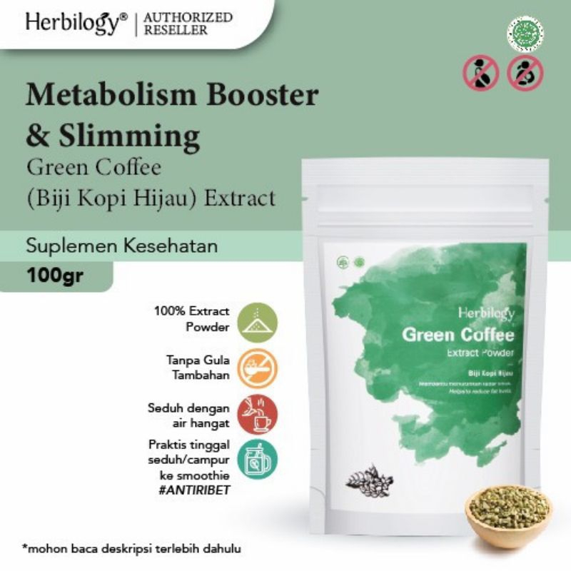 

(PROMO!) Premium Green Coffee Bean Extract 100 Gram by Herbilogy