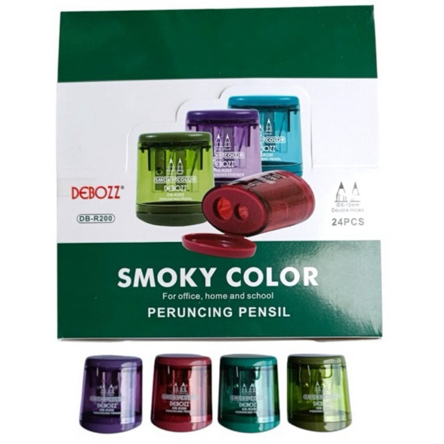 

1Pc Debozz Peruncing Pencil 2 Lubang Seri /Sharpener/ Rautan Pensil / Serutan DB-R200