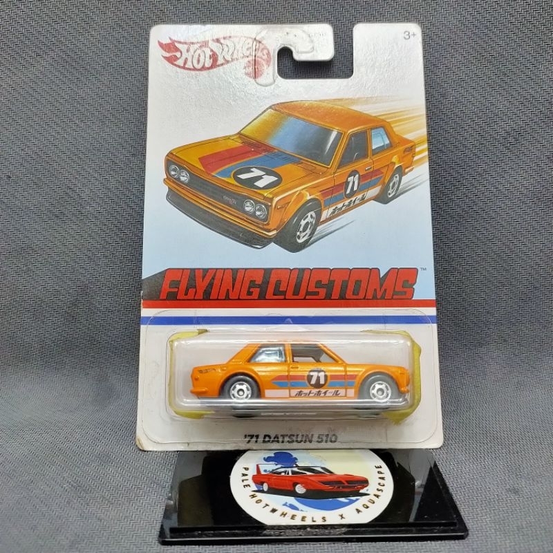 HOTWHEELS 71 DATSUN 510 FLYING CUSTOM ORANGE