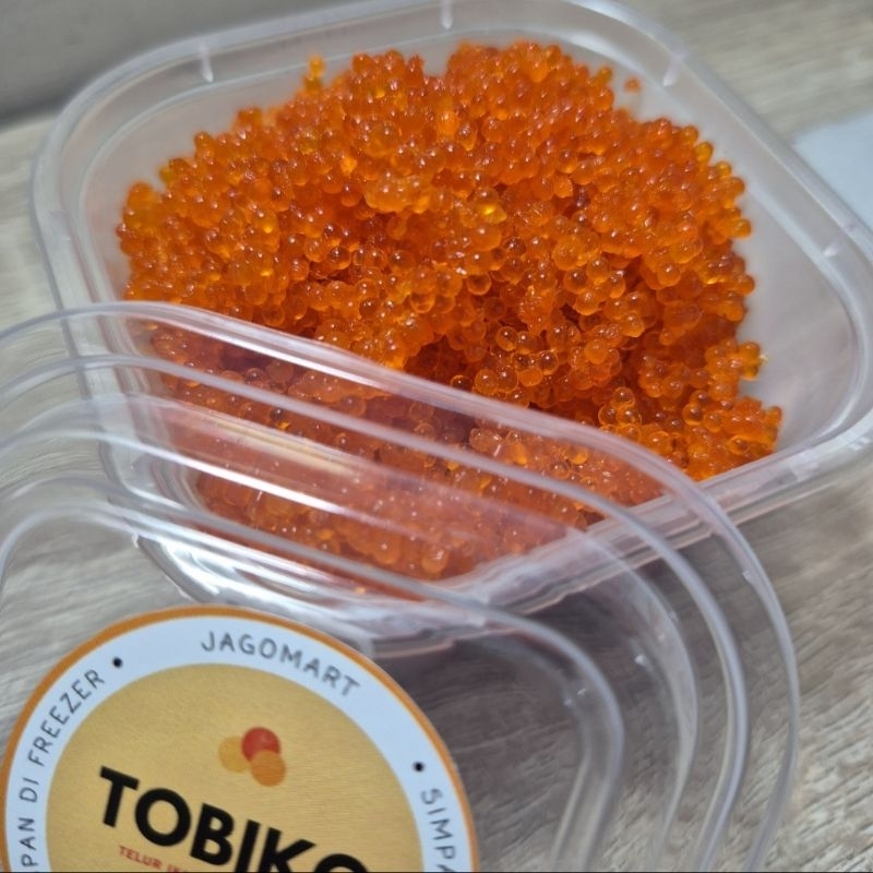 

Tobiko Orange Telur Ikan Terbang Premium 30gr 50gr 100gr 200gr