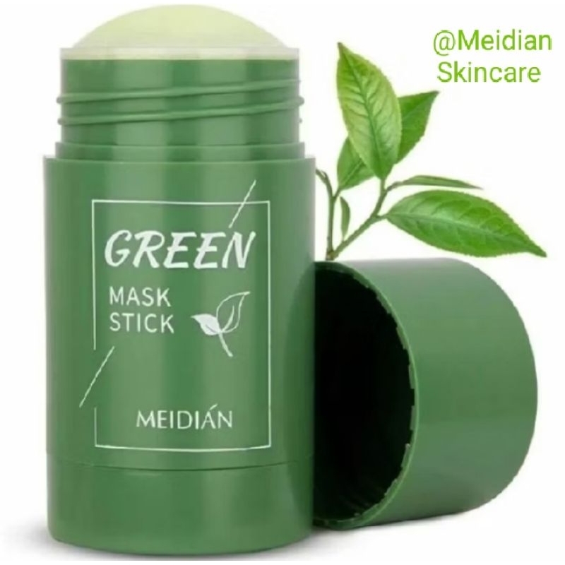 Original BPOM Masker Wajah Meidian Green Mask Stick 1 Pcs 40 Gr