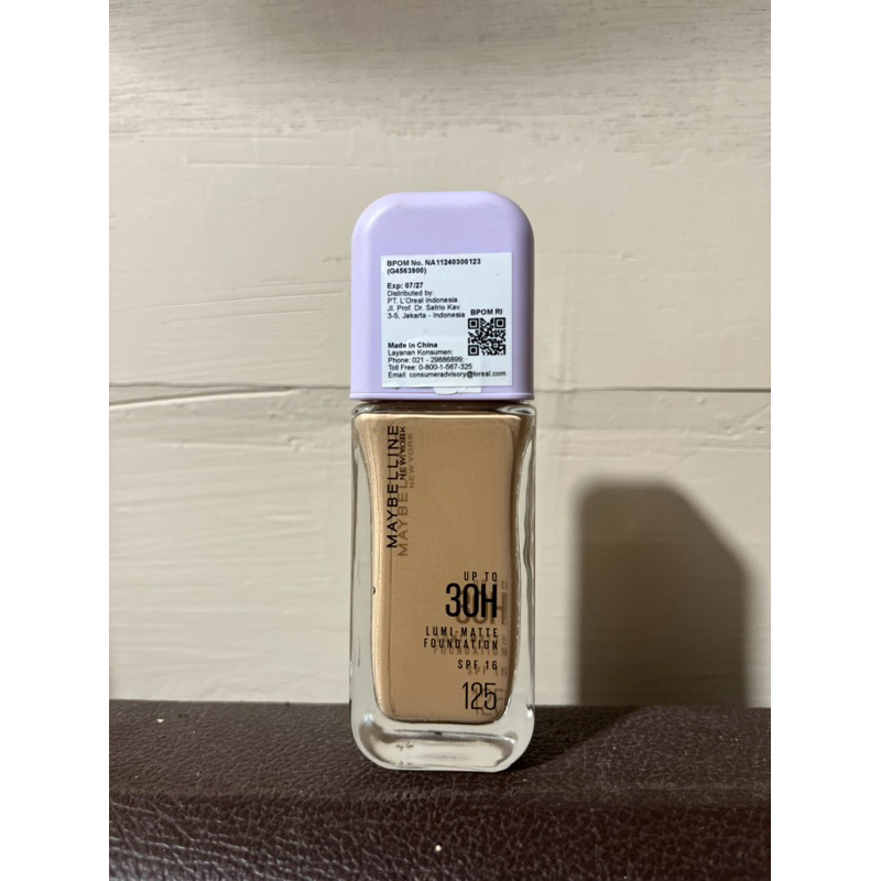 Maybelline Lumi Matte Foundation Shade 125