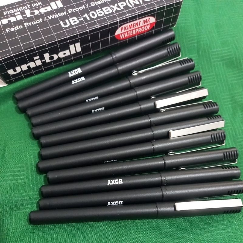 

Pulpen Ballpoint Ballpen BOXY 0.5 Uni-Ball Pigment INK WaterProof UB-105BXP(N) Hitam Harga Per 1Pcs