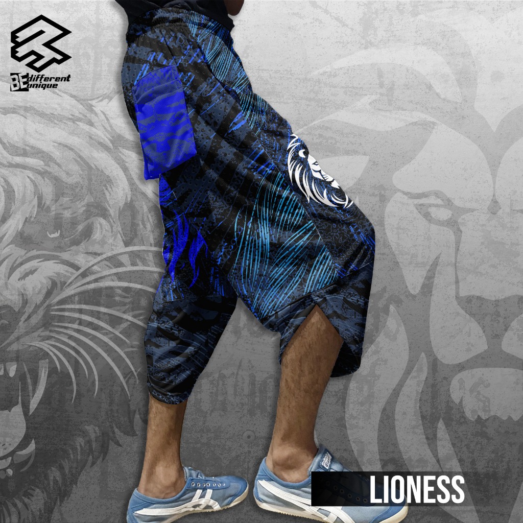 Harem Pants / Celana Harem Casual Pria Wanita Motif Fullprint Lioness
