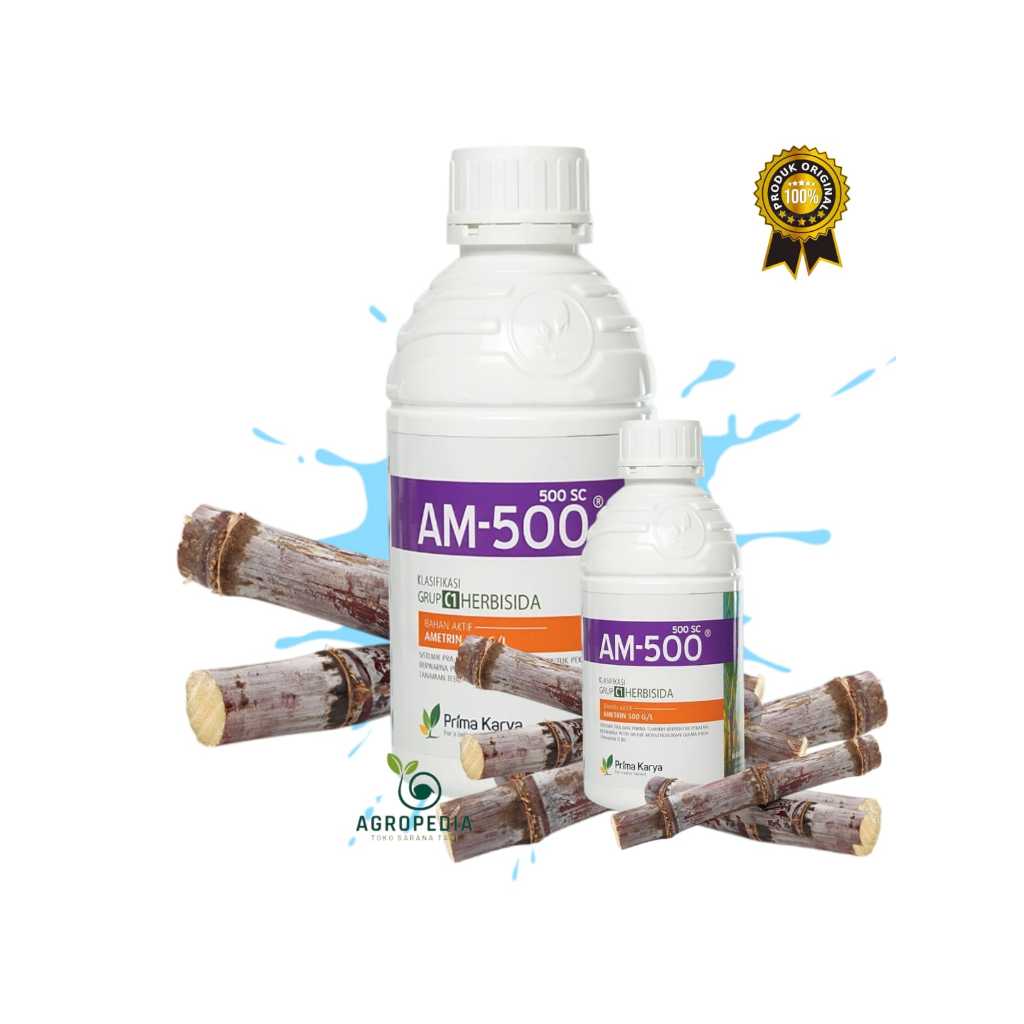 Herbisida Selektif AM-500 500 SC 1 Liter | Bahan baku ametrin seperti DK Metrin Selektif Tebu dan ru