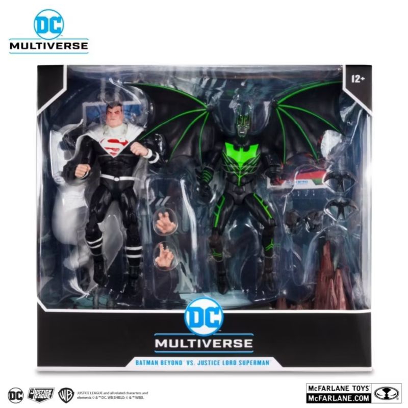 MCFarlane Multiverse Batman Beyond vs Justice Lord Superman 2 in 1 Figure set original