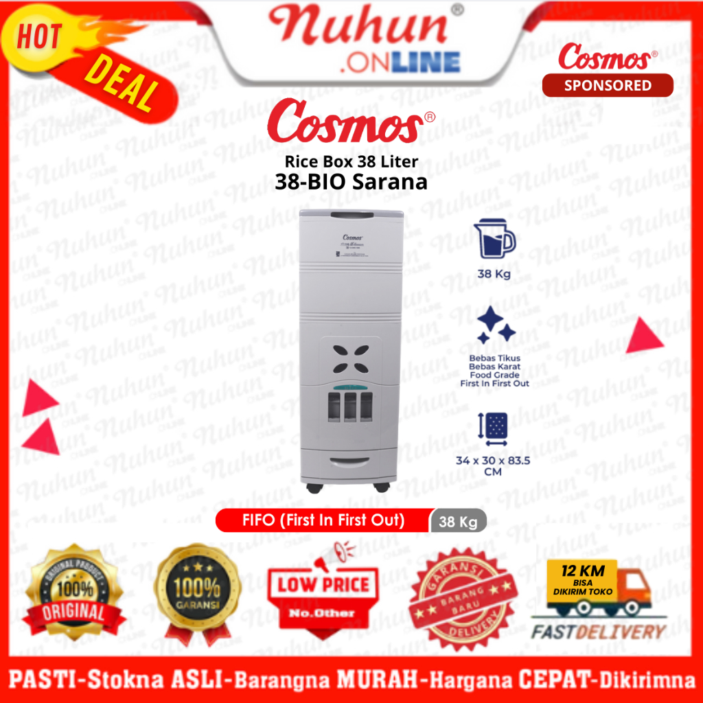 [CIANJUR] Rice Box Cosmos 38 Bio Sarana Penyimpan Beras 38 Kg