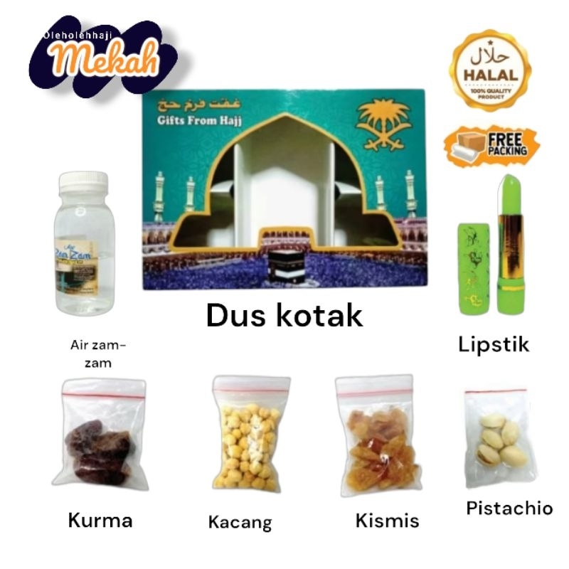 

paket oleh-oleh haji lipstik+kacang pistachio