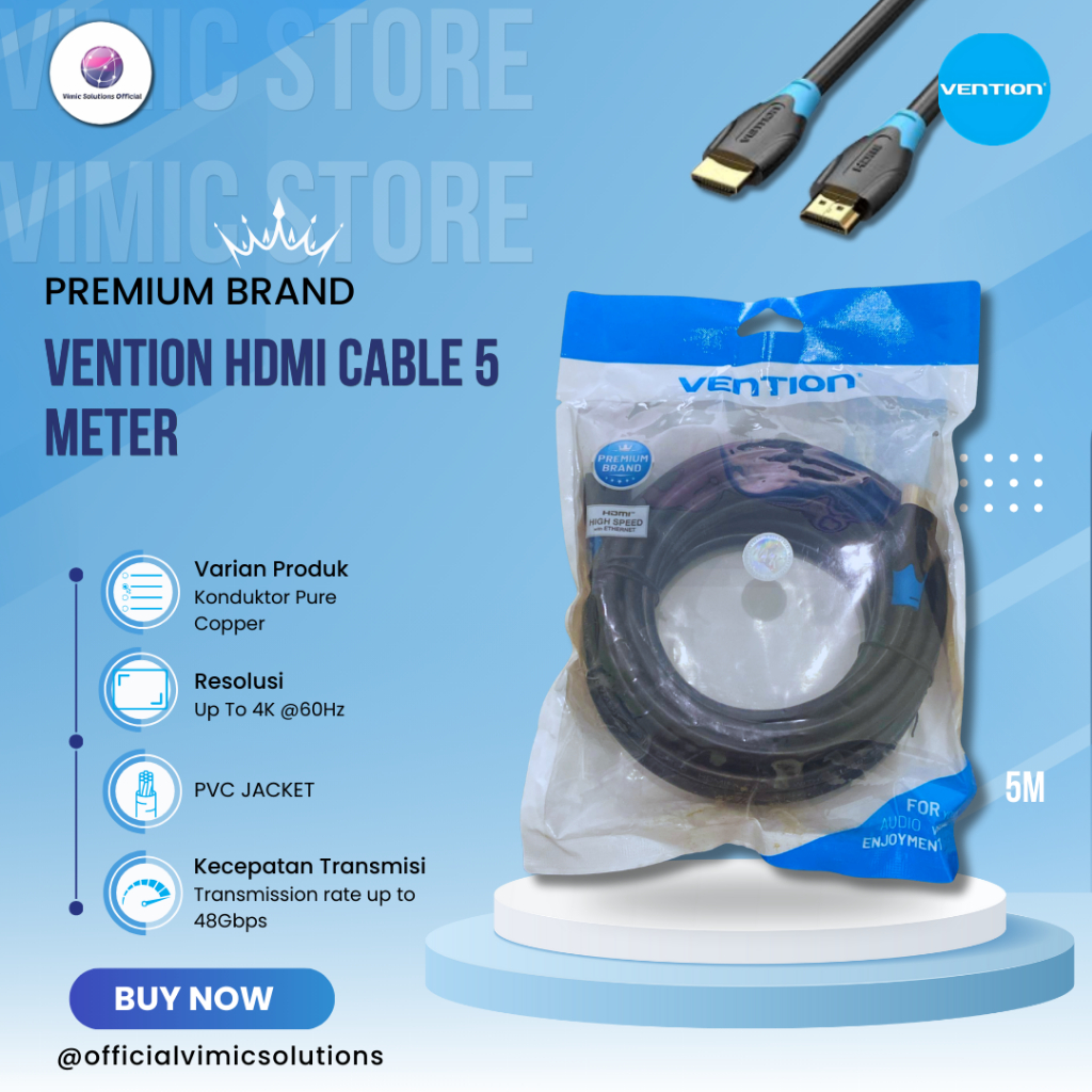 VENTION HDMI CABLE 5 METER