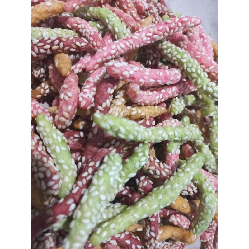 

keciput wijen warna warni kemasan toples 1000ml