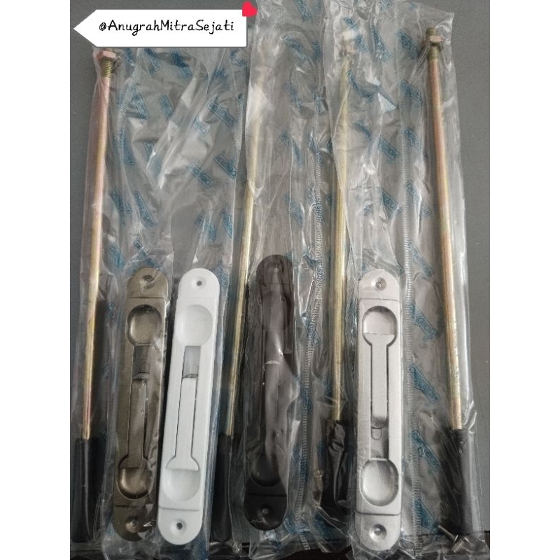 Flush Bolt Pintu Dekson/Grendel Tanam Aluminium/Kualitas Ori