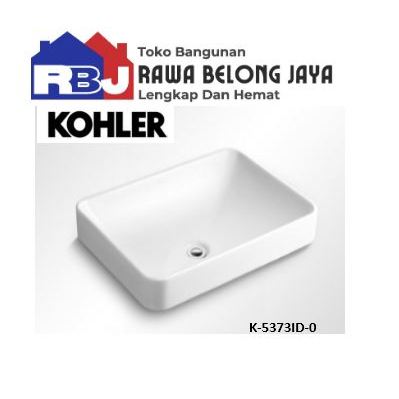 KOHLER Forefront Wastafel / Kohler K-5373ID-0 Forefront Rectangle Vessel White