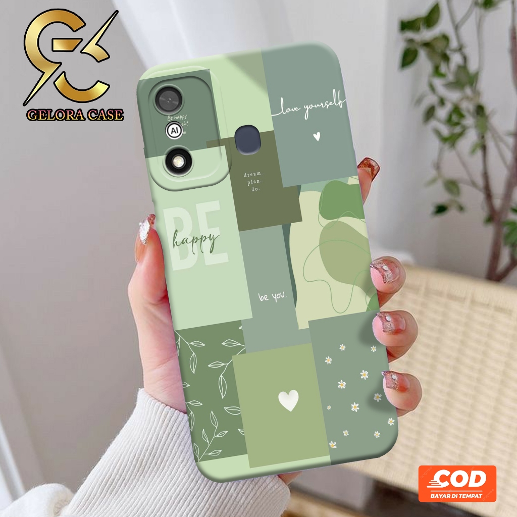 Softcase ITEL A27 4G - Geloracase - Casing ITEL A27 4G  - Motif case Aesthetic - ITEL - Softcase ITE