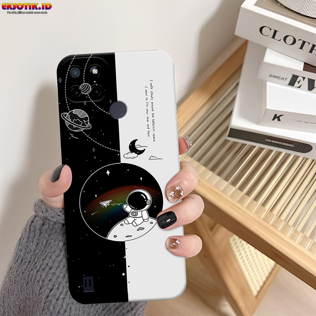 Case REALME C21Y C25Y- Eksotik.id - Casing REALME C21Y C25Y - Case ASTRONAUT - Skin Handphone - Sili