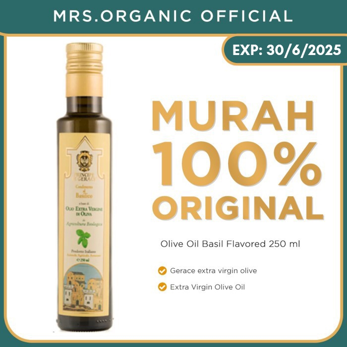 

Mediterranea Foods Organic Extra Virgin Olive Oil Basil Flavored 250