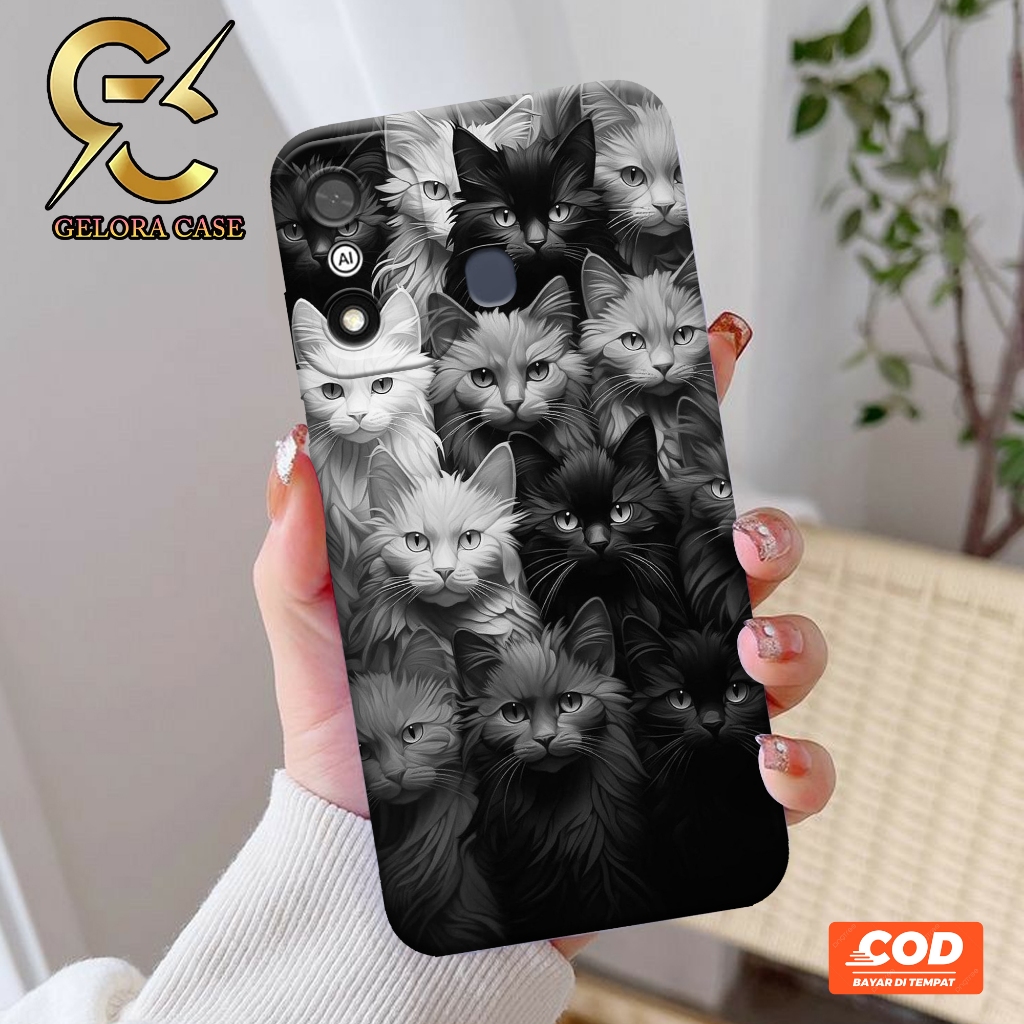 Softcase ITEL A27 4G - Geloracase - Casing ITEL A27 4G  - Motif case Catss - ITEL - Softcase ITEL A2