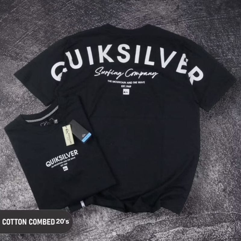 Kaos T-shirt Quiksilver Surfing The Mountain And The Wave Premium
