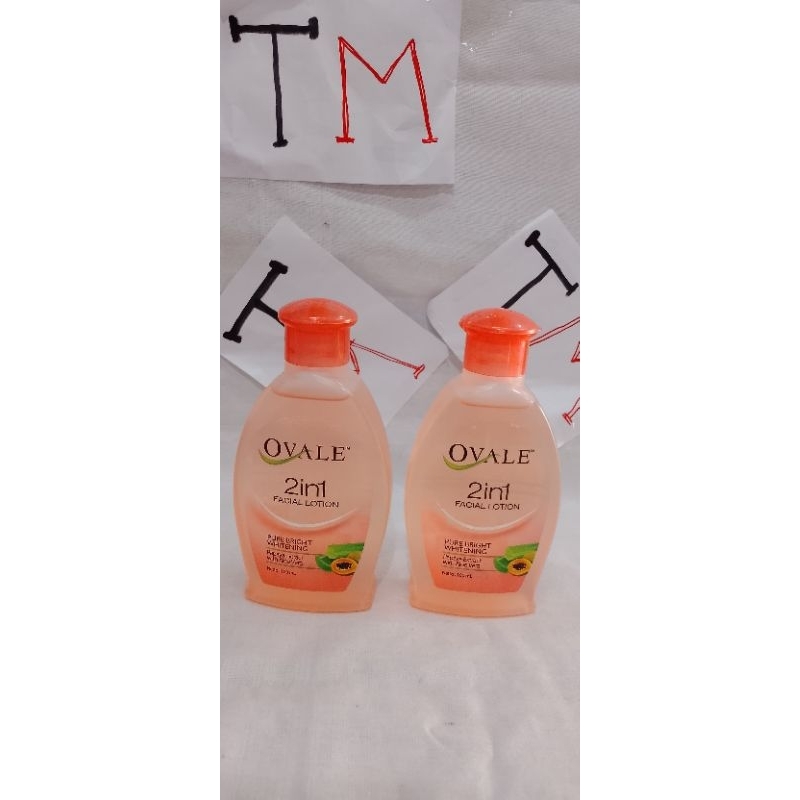 PROMO Bundling 6 pcs OVALE Papaya Extract 2in1 Facial Lotion Toner Micellar Water 100ml