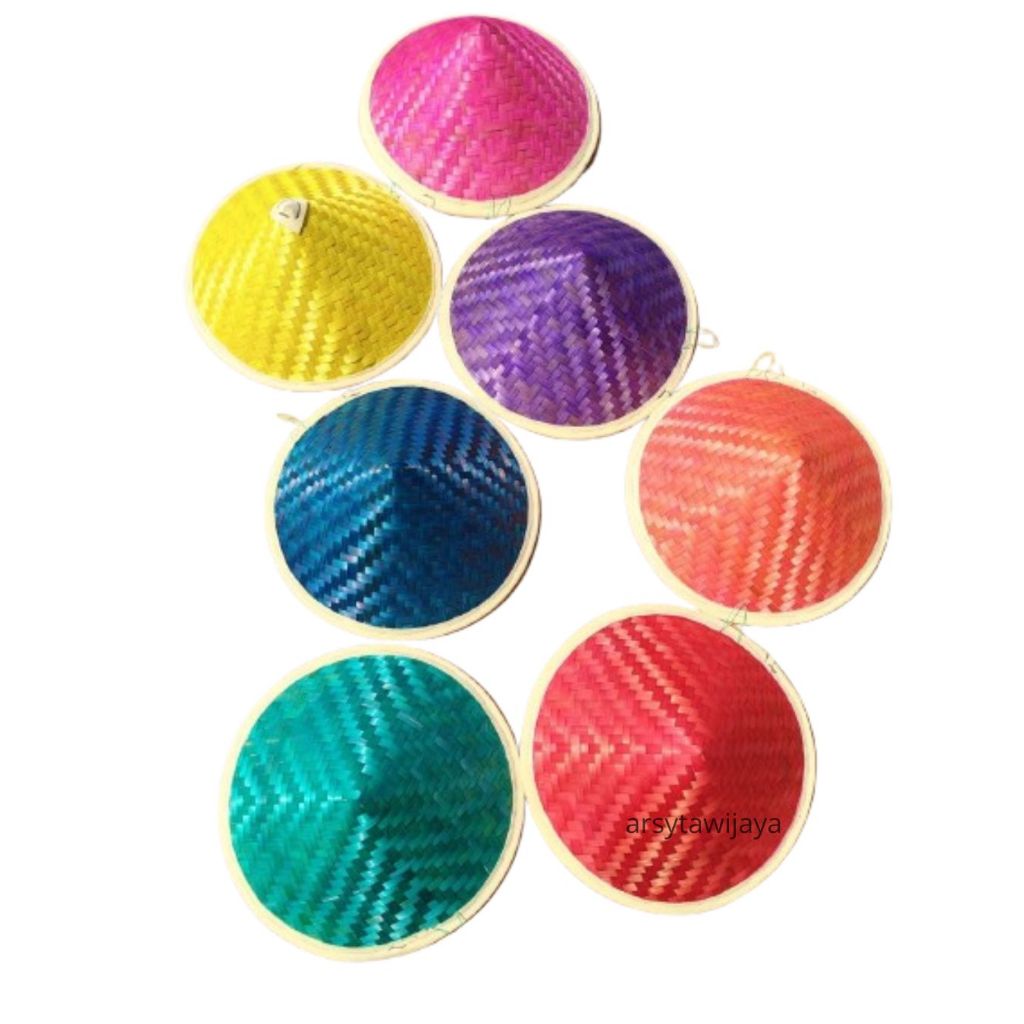 Caping Warna Anak / Topi Caping Warna Untuk Ospek Karnaval