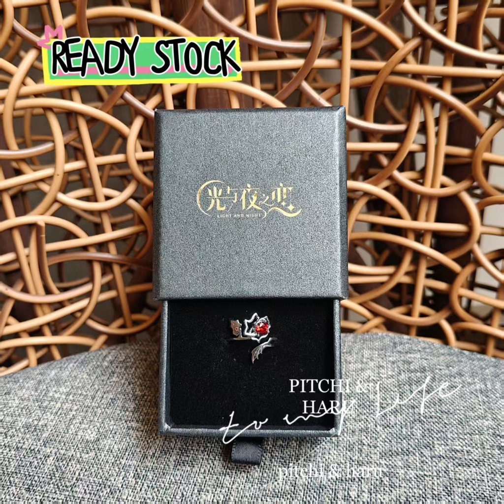 [READY STOCK] Official Love and Night Love Flower Ring Lu Chen Style Original From Tencent Games