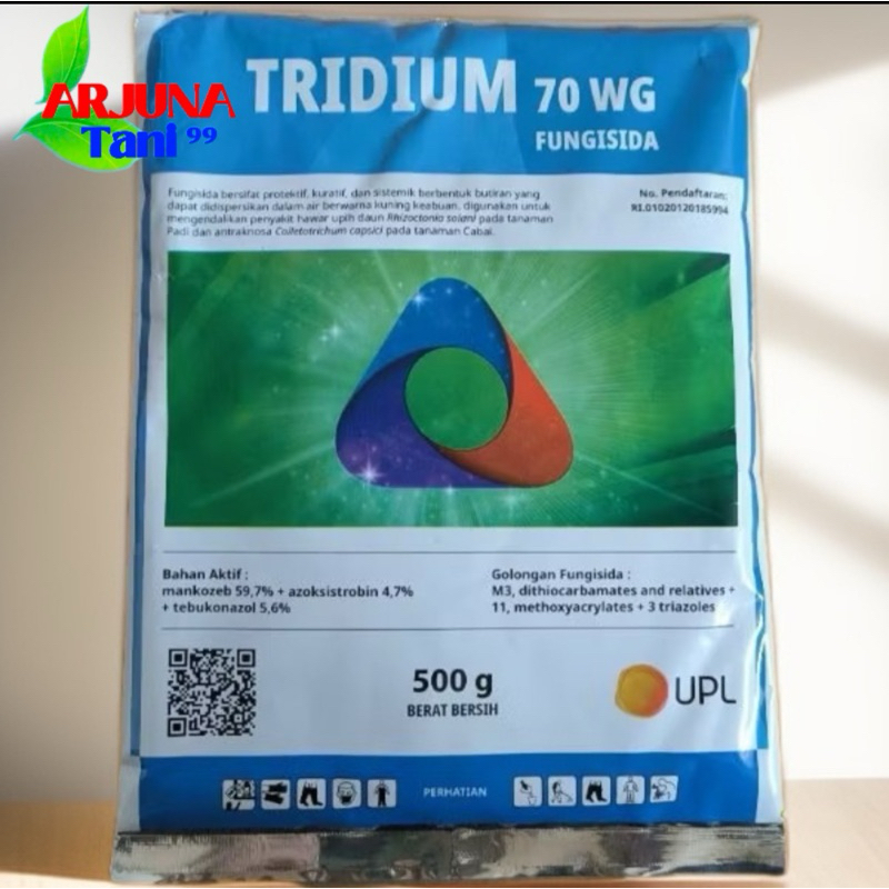 Fungisida 3 Bahan Aktif TRIDIUM 75 WG Kemasan 500 Gram