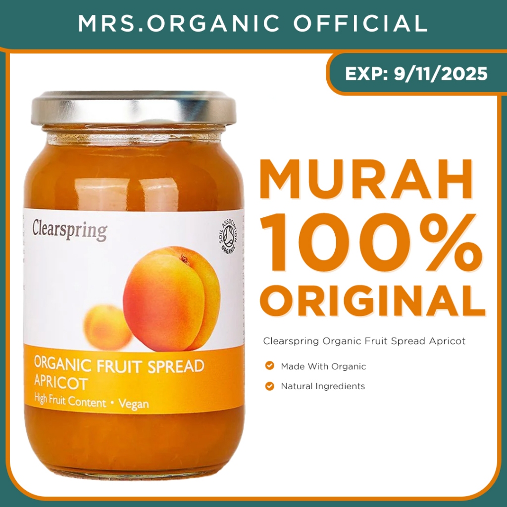 

Clearspring Organic Fruit Spread Apricot 280G